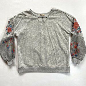 Democracy Womens Sweater Gray Size Medium Knit
